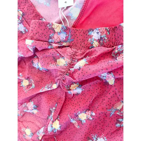 We are HAH | NWT | Butterfly Printed Bodysuit | Cheap Perfume Wino | Sz XL Red