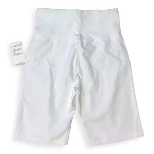 BP Womens white high-waisted bike shorts