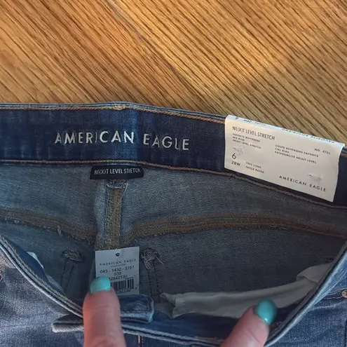 American Eagle  next level stretch, favorite boyfriend jeans extra long