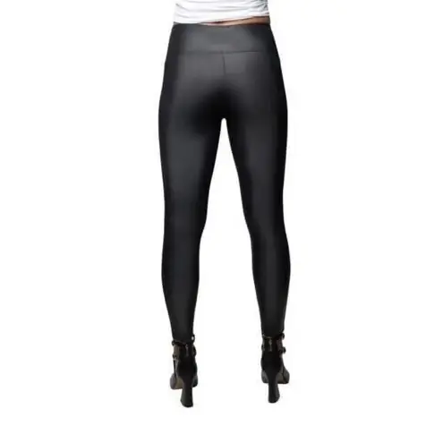 Jane Bleaker Faux Leather Pants Women's NWOT Size L Black Stretchy Goth Punk Size L