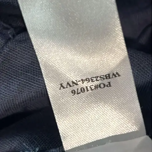 Faherty The Arlie Day Pant Navy Blue Medium Linen Cotton Blend Pull On