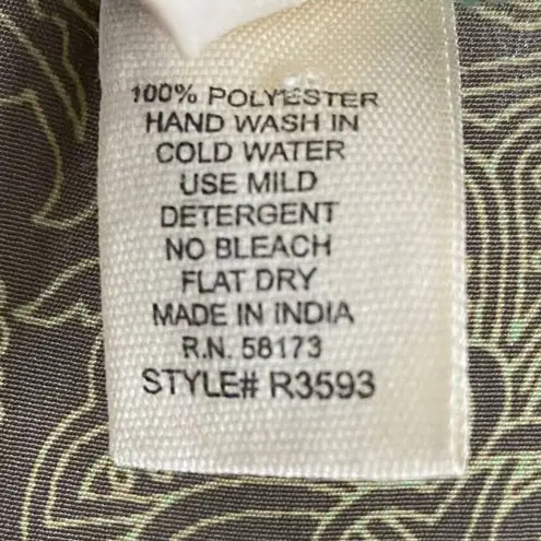 Raga Maxi Dress Rustic Romance Empire Waist Flowy Paisley Print Green NEW XS