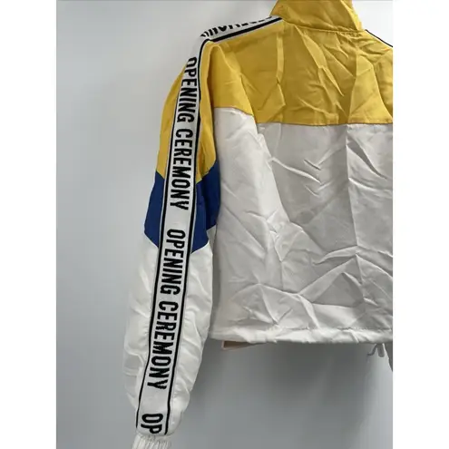 Opening Ceremony Multi Color Logo Full Zip Wind Breaker Track Jacket Size L