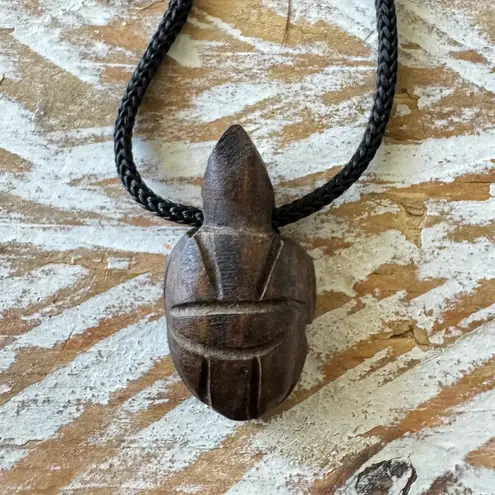 🐢Guayacan Wood Turtle Necklace Talisman🐢 from the Dominican Republic Brown