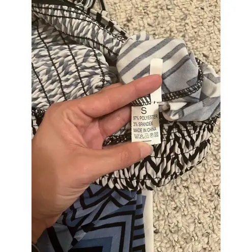 Teen Chevron Striped Blue And White Dress Size Small Swim Cover Up