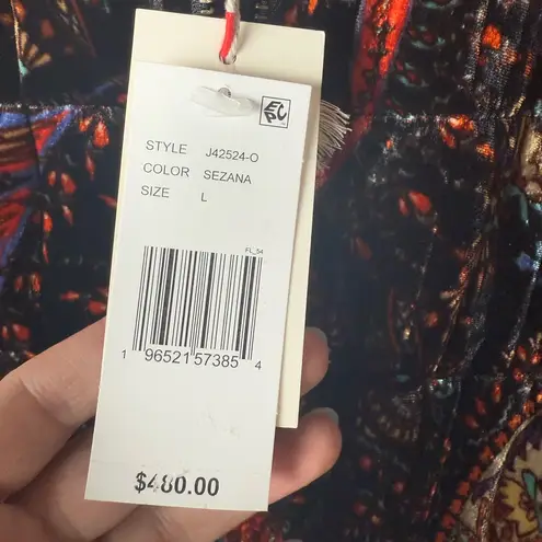 Johnny Was  Women's Size Large Full Zip Boho pockets‎ Dolman Quilted Jacket New