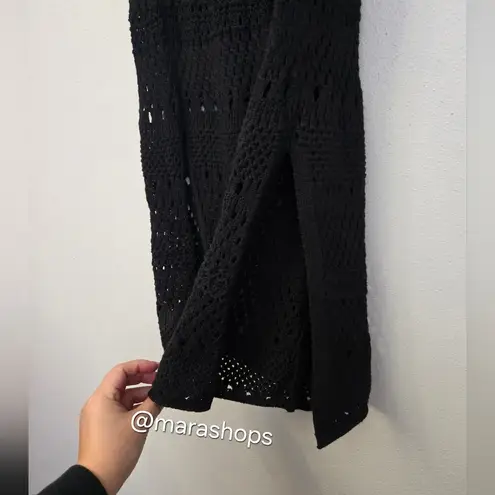 Solid & Striped The Logan Crochet Pant Black