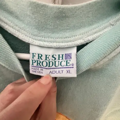 Fresh Produce Vintage 1997 Tulip Made In USA Cotton Pullover Sweatshirt Size XL
