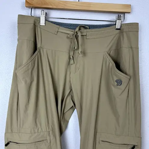 Mountain Hardwear  Womens Yuma Convertible Nylon Pants Size 8/32 Tan LIGHT STAINS