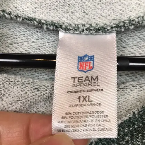 NFL  Packers Women’s Knit Green White Yellow Graphic Cowl Drawstring Sweatshirt