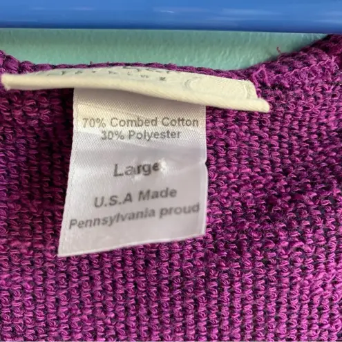 Feather Clothing Purple Knit Boho Top Size L