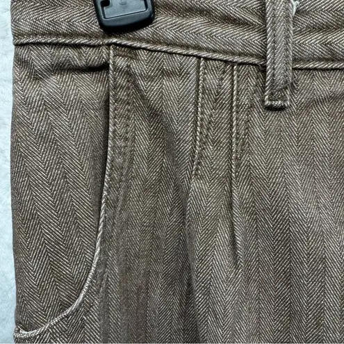 Vintage 80s 90s Y2K Rockies Jeanswear Brown Herringbone Bareback Denim Pants Size 12