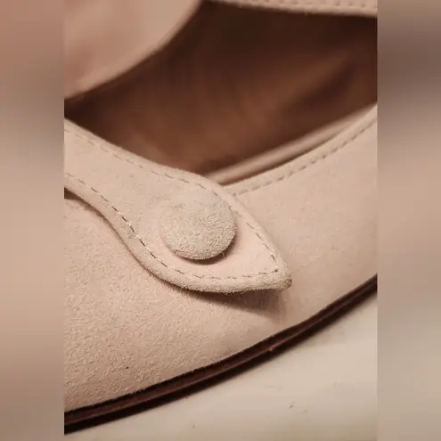 Tabitha Simmons Equipment Lynette Suede Point Toe Flats Women’s Baby Pink Size 6