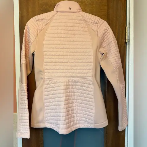 Calia By Carrie Underwood Pastel Pink Athleisure Hybrid Puffer Full Zip Jacket Size XS