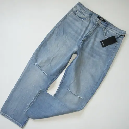 Hudson Jeans NWT Hudson Holly in Destructed Washed Out High Rise Straight Crop Jeans 32