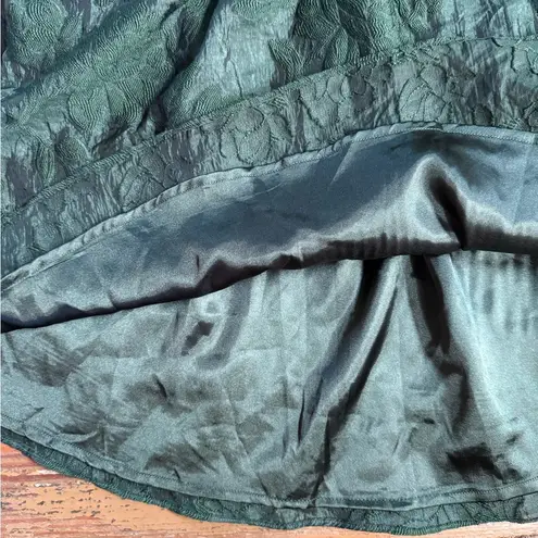 Lulus Darling Persona Emerald Green Jacquard Puff Sleeve Mini Dress ~ Size S 💛🍄