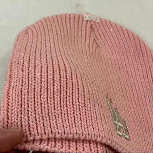 Los Angeles LA Dodgers MLB Baseball New Era Cuffless Women’s Knit Beanie Hat Cap Pink