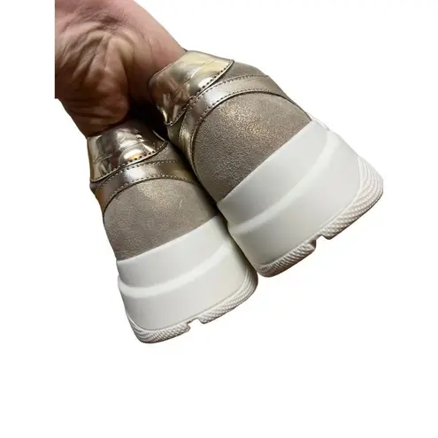 NWOT Voile Blanche Platform Monster Sneakers Sz. 40 (US 10) Gold