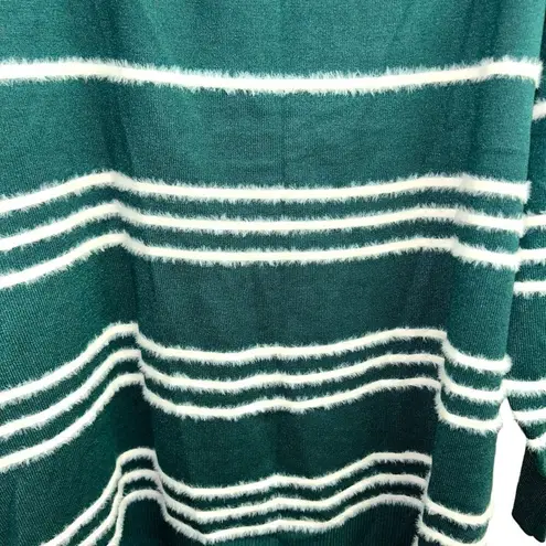 Bloomchic Green White Striped Soft Sweater Top Size 18/20