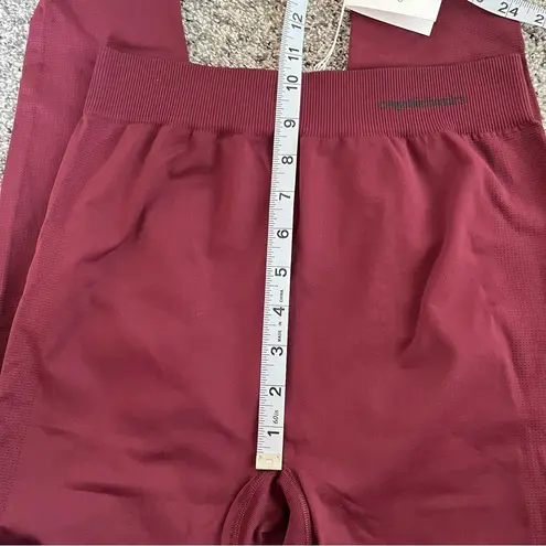 NWT Organic Basics Active Leggings in Burgundy High Rise Women's Tights Sz M