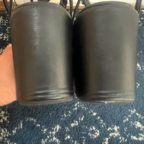 Clearance 50% off Black Women's Platform Sandals, Size 38 or 7.5