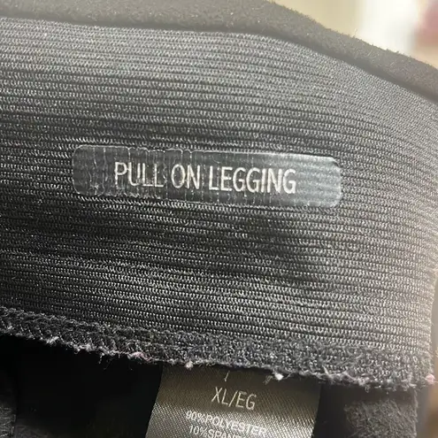 Seven7 ✨ Women's Faux Suede High-Rise Pull-On Black Sz XL Leggings✨