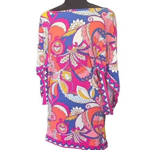 Trina Turk NWT  Sevilla Tunic Cover-Up Dress – Small Psychedelic 60s 70s style