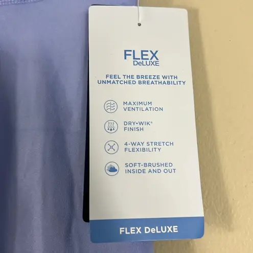 Marika Leggings Womens S Periwinkle High Waist 27” Glitter Ombre Workout Dry Wik Blue