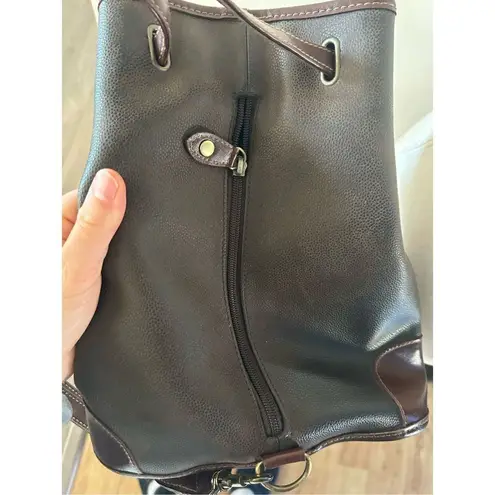 Liz Claiborne  leather brown backpack