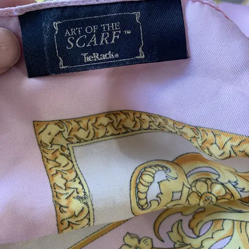 Pink Coconut Boutique art of the scarf tie rack Tie Rack Made In ítaly Pink And Yellow 34x33