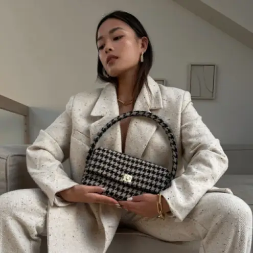 ANINE BING NWT Nico Bag in Black & Beige