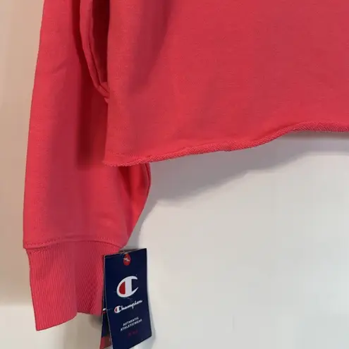 Champion Women’s  Campus French Terry Hoodie Peachy Pink Size L NWT