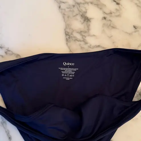 Quince NWT Navy Blue Italian Low-Rise Bikini Bottom Sz S 💙