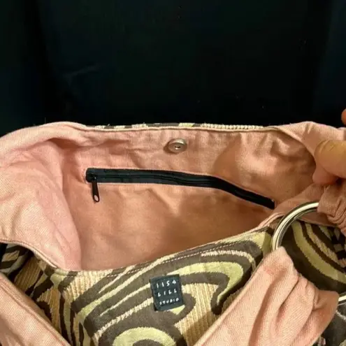 Lisa Lill Studio Hobo Purse Pink