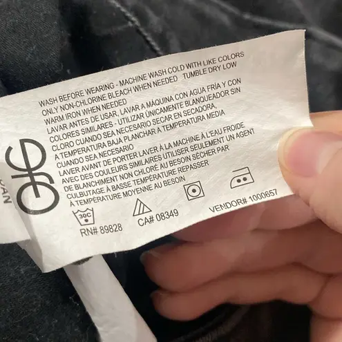 Gloria Vanderbilt comfort Curvy slimming effect washed black skinny jeans sz 6