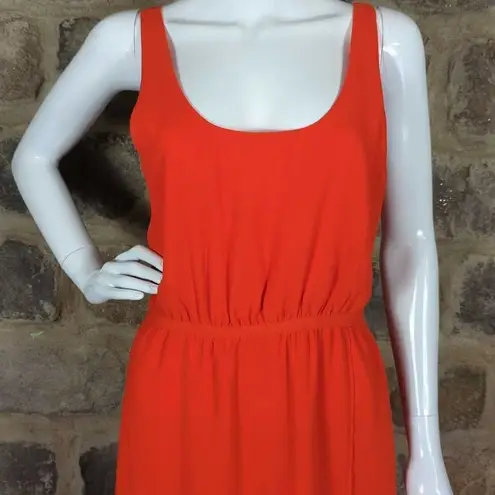 Silence + Noise Urban Outfitters ‎ Dress Woman's Medium Orange Asymmetrical Hem - Image 4