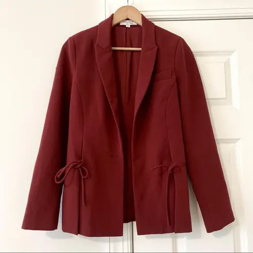 Prabal Gurung Red Tie Blazer Size 2