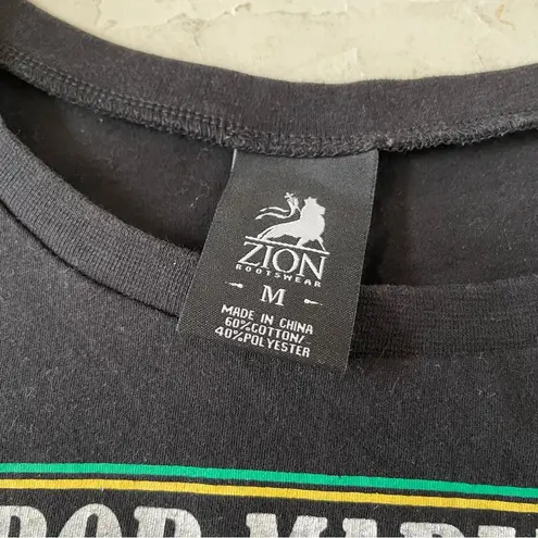 Zion Rootswear Bob Marley Shirt One Love Concert 1978 Black Size M 