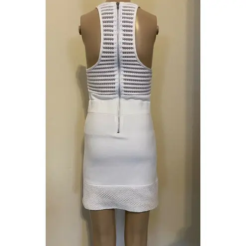 IRO $446 36 0 00 Hailee Naked Mini Dress White Mesh Sheer Free The Nipple Nude