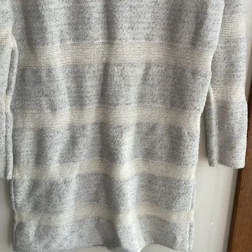 Something Navy Metallic Stripe Sweater Dress