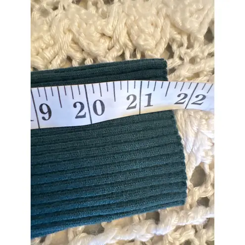 Caracilia Dark Green Long Sleeve Sweater Dress Size Large