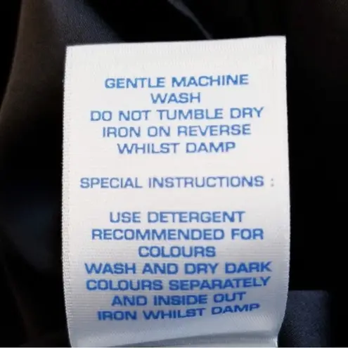 BODEN ROLL NECK BLACK SILK SHORT SLEEVE Elegant Black Dress 2 Petite Size 2P