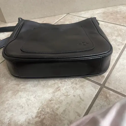 Patricia Nash Emeline Vintage Distressed Leather pure crossbody black EUC