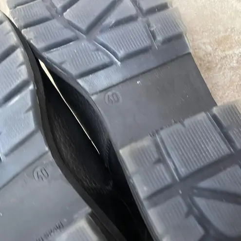 Avellini Made in Spain Leather Ankle Boots Women's Black Lace Up Size 40/usa 9