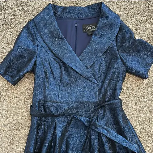 Alex Evenings NWOT Midnight Blue High Low Dress