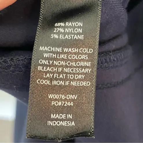 Betabrand Dress Pant Yoga Pants Bootcut Size Medium Petite Short Navy Blue