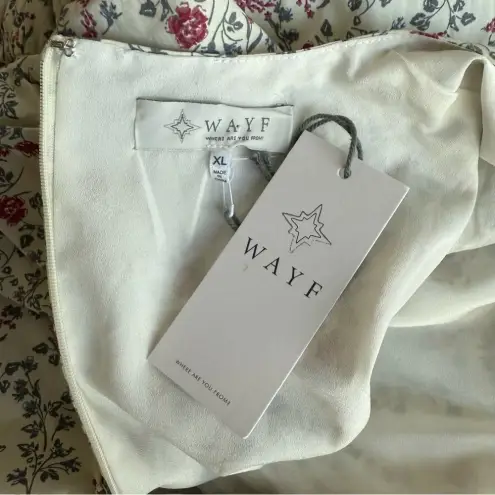 WAYF  Plaza Cut‎ Out Size XL TieredFloral Maxi Dress NWT