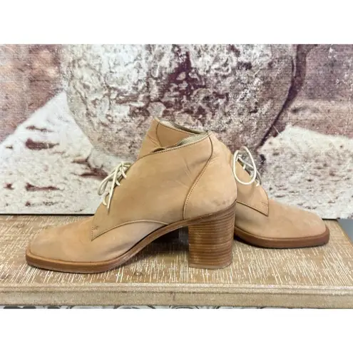 VTG Aldora Chukka Boot Suede Leather Heeled Spain 8.5 B Square Toe