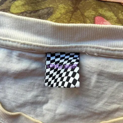 Lonely Ghost “this song reminds me of you” floral graphic print t shirt