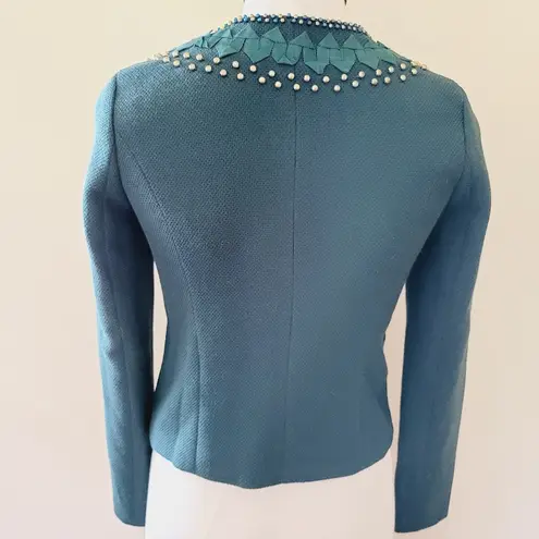 Ark & Co. beaded applique blazer size s